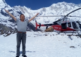 Annapurna base camp helicopter tour